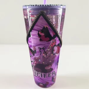 Vaso Snowglobe 24 oz. Gato LUCIFER