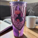 Vaso Snowglobe 24 oz. Gato LUCIFER